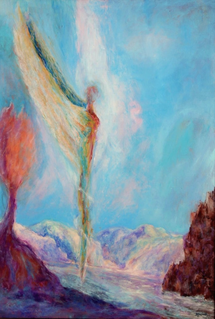 Sentinel, oil on canvas, 68x48 inches, by Marius Starkey