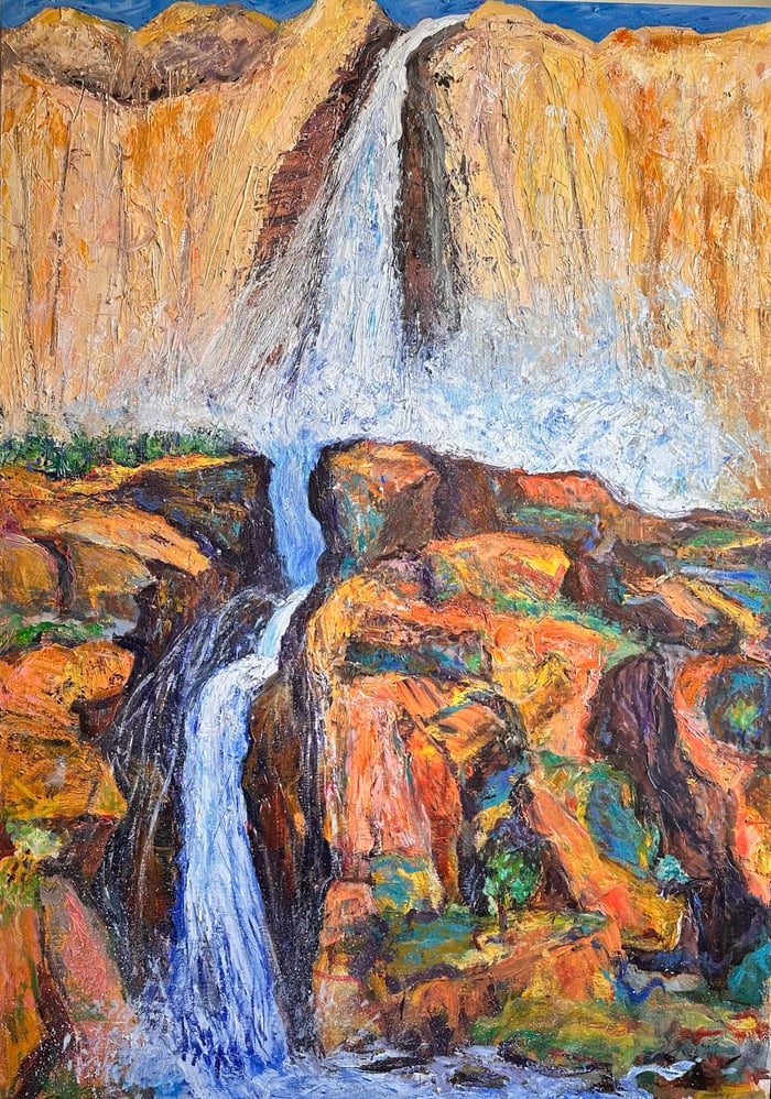 Bridalveil Fall, 58x48 inches, by Marius Starkey